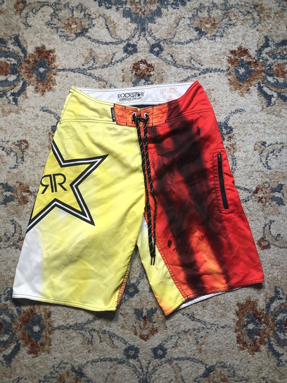 Fox Racing Swim Trunks Men’s Size 28 Multicolor Beach Shorts